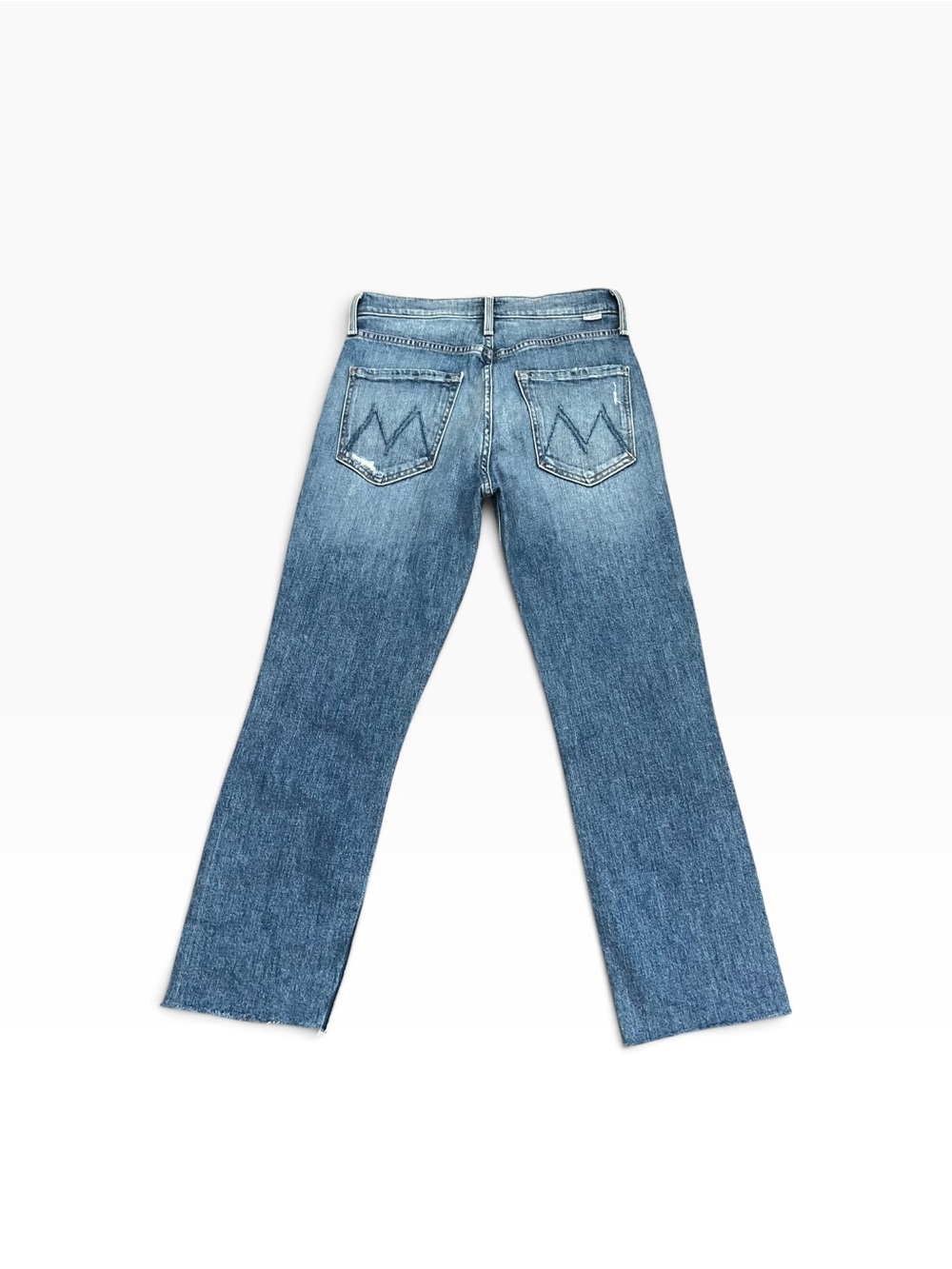 MOTHER Pixie Tomcat Crop Not Cut & Pasted Jeans Size 26 Raw Hem See Note - Picture 5 of 16